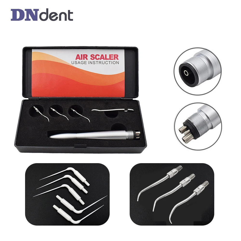 

dental Pneumatic air scaler handpiece activation irrigation perio scaling Tooth Cleaner 2/4 Holes