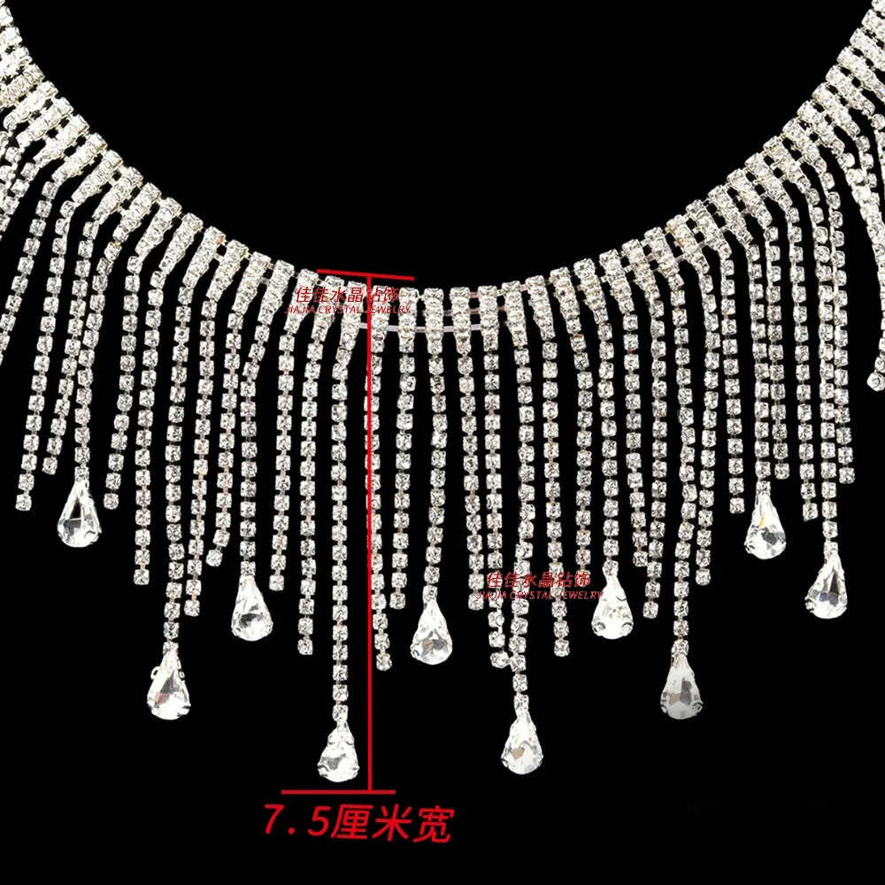 تخصيص 7.5 سنتيمتر واسعة الأذن مخلب كامل النحاس شرابة سلسلة DIY بها بنفسك الرقص الشرقي الخصر سلسلة الملابس الأحذية سلسلة متعددة الاستخدامات #3