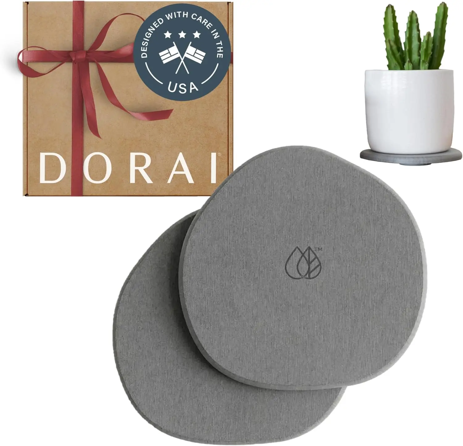 

Мгновенно-сухие подносы для блюдцев - впитывающие диатомитовые водные ловцы для комнатных растений, домашний декор