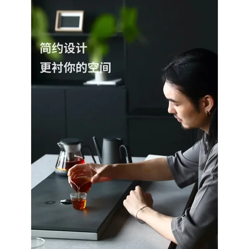 tea table embedded kettle, automatic water brewer at the bottom