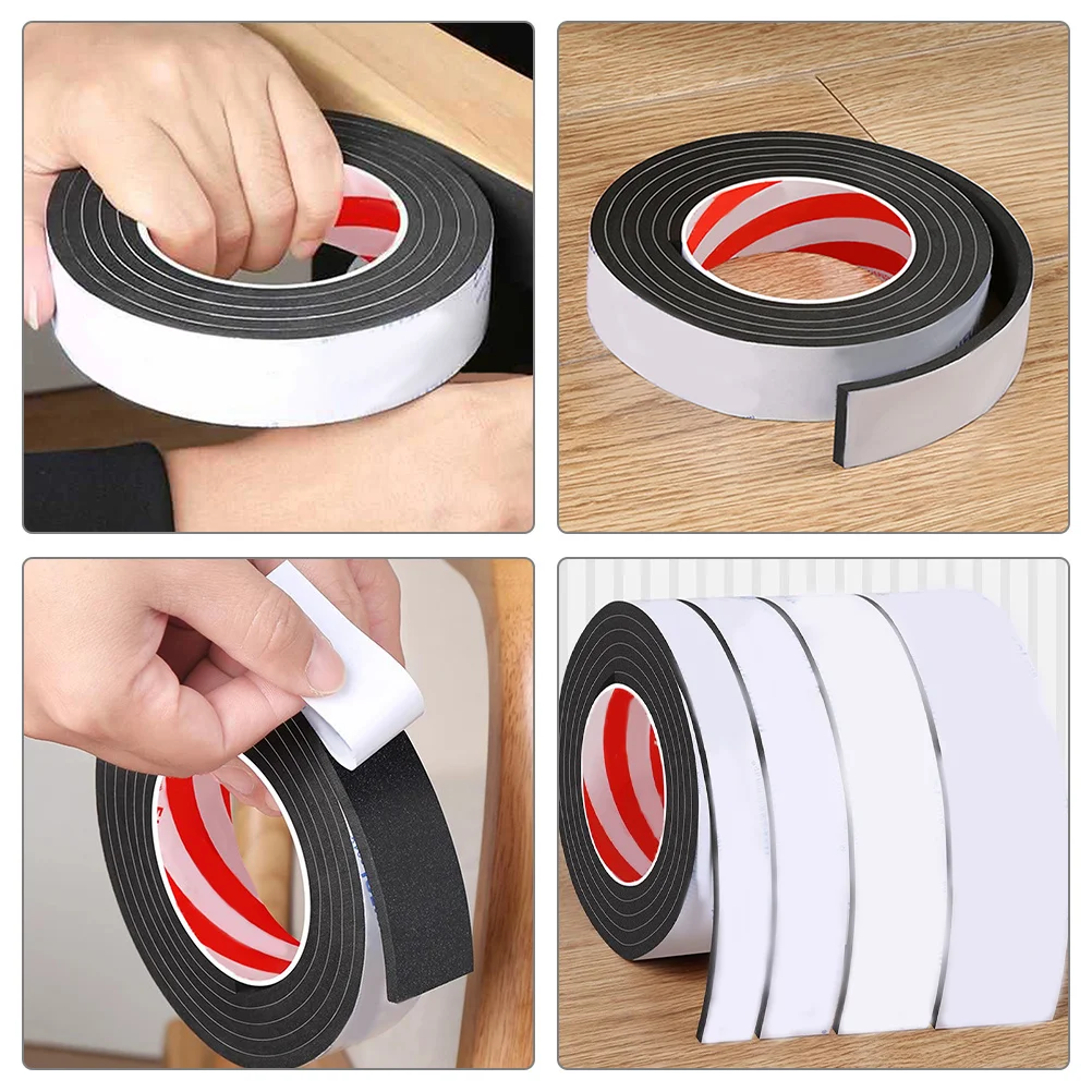 

Anti Vibration Collision Strip Self-Adhesive Soundproofing Tape Weather Stripping Door Seal Shockproof Thick Insulation