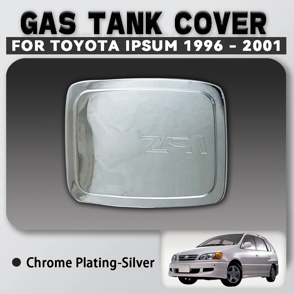 

Abs Chrome Plated Silver Car Gas Tank Cover Trim For Toyota Ipsum 1996 - 2001 Car Accessories Exterior Decorate