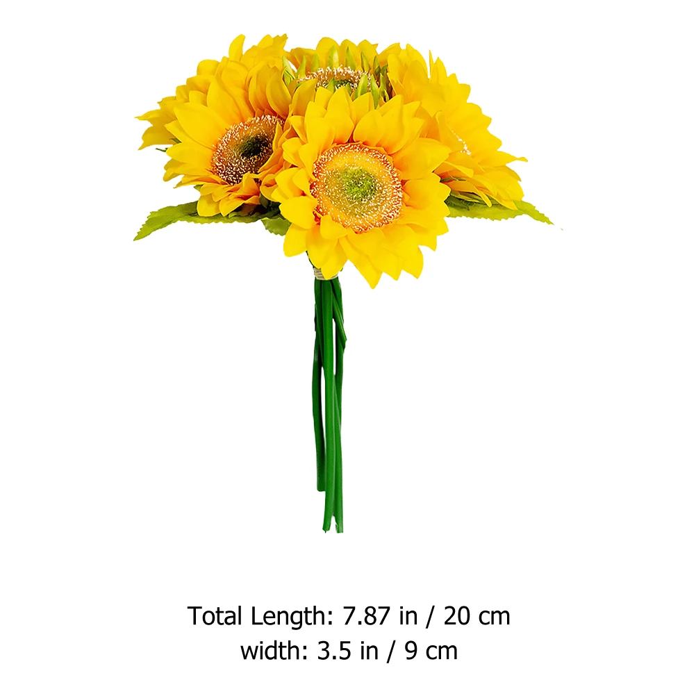 

Silk Sunflower Wedding Bouquet For Wedding Bridesmaids H Bouquet Decor Bridal Bridesmaid Party Flowers High Quality