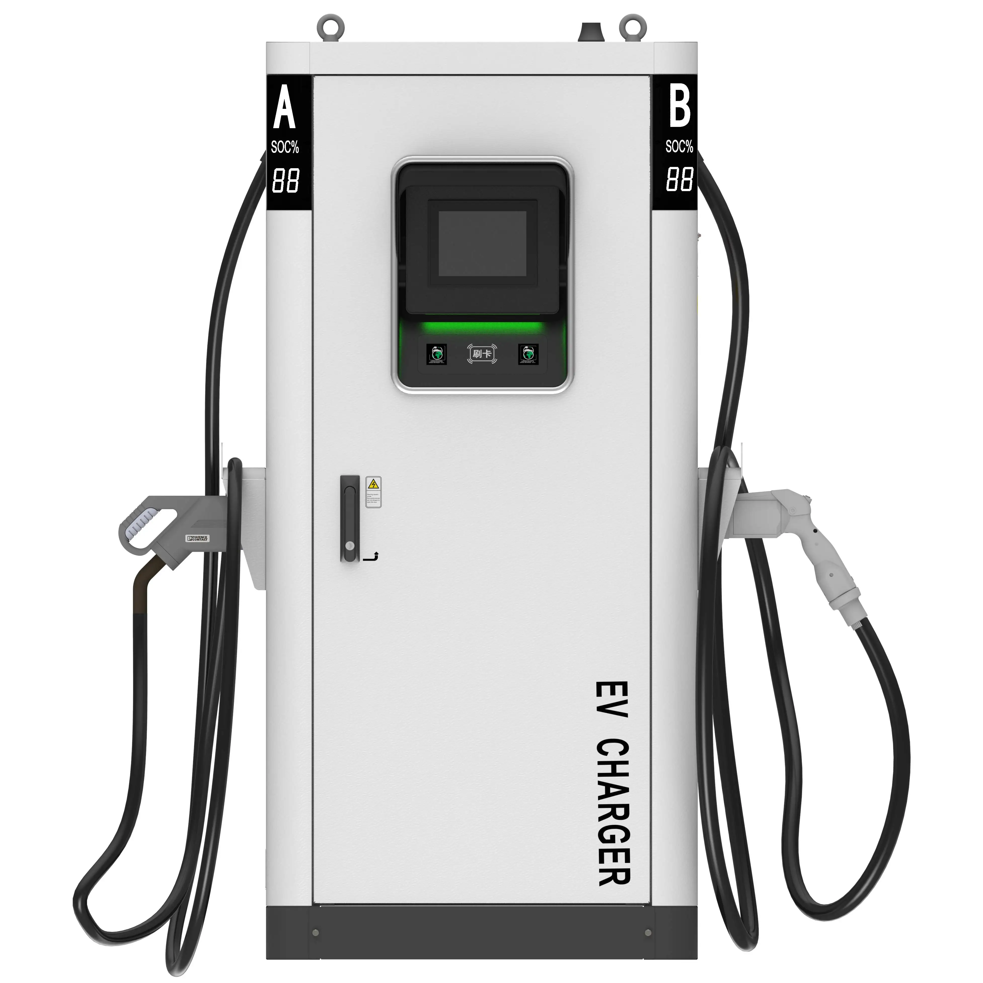 Hot คุณภาพสูงชั้นติดตั้ง Fast Ev Car Charger ระดับ 3 DC 30KW/60Kw/120KW/180KW OCPP CCS และ CHAdeMO EV สถานีชาร์จ