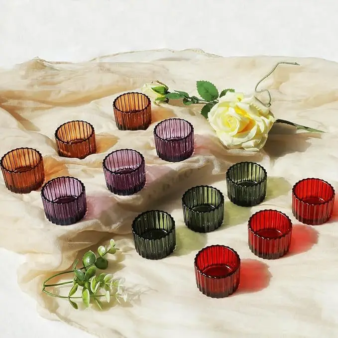 Empty Candle Jars Home Decoration Candles Cup Aromatherapy Glass Bottle Transparent Candle Holders