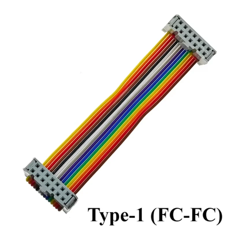 FC to DC3 2.54MM Pitch IDC Color Flat Cable LED Screen Connection JTAG Download Line 10/20/40/60/80/100cm 40P GPIO Ribbon Cable