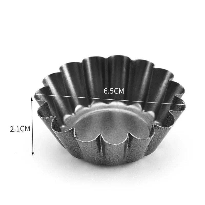 5Pcs Non-stick Tart Quiche Flan Pan Mold Pie Pizza Cake Mold Cupcake Egg Tart Tartlet Baking Mold Muffin Cup Pizza Pan Bakeware