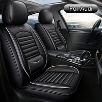Car Seat Covers Full Set Leather, Car Seat Protectors, Fit for Audi A1, A3, A4, A5, A6, Q2, Q3, Q5, Q7, e-tron