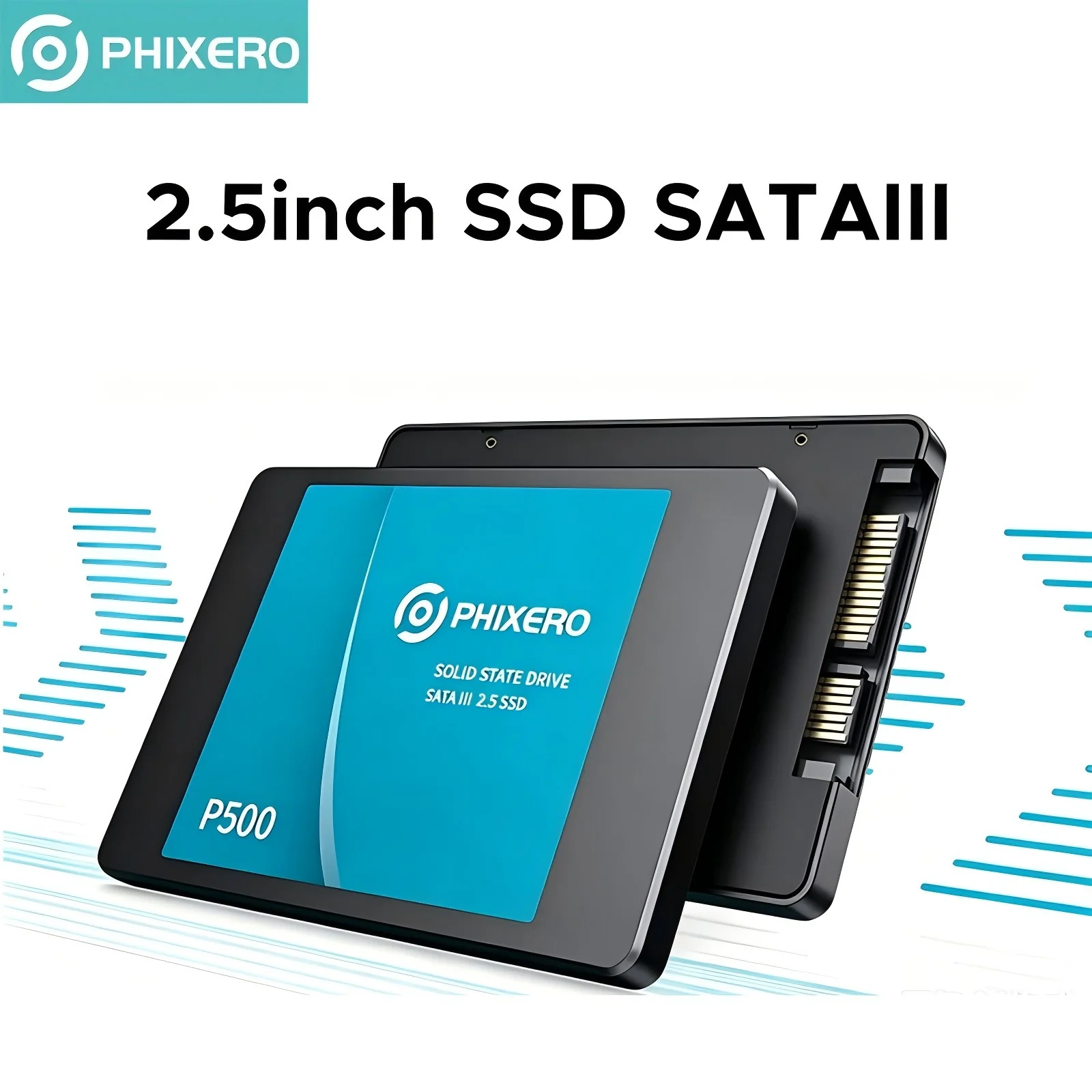 PHIXERO SSD HDD 2.5” Disco Rígido SSD 1TB 2TB 512GB 128GB 256GB HD SATA 4TB Unidade de Estado Sólido Interna para Laptop PC