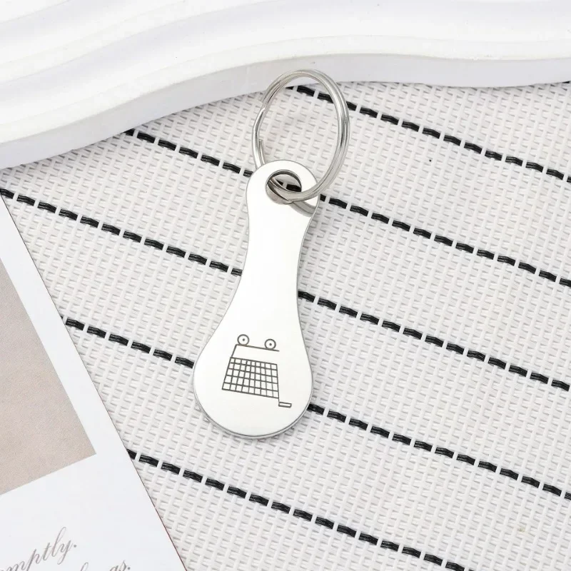 Metal Shopping Cart Tokens Trolley Token Key Ring Decorative Keychain Multipurpose Shopping Portable For Home Outdoor