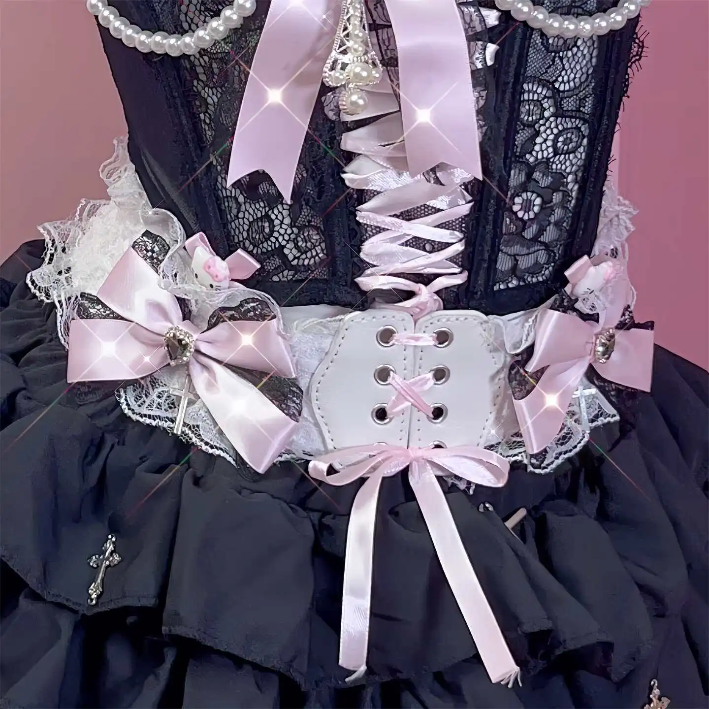 japanese-goth-corset-belts-y2k-millennial-hot-girl-cummerbunds-subculture-bow-lace-lolita-sweet-belt-waist-peplum-belt-women