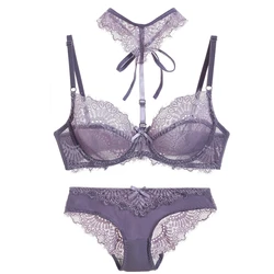 2024 Sexy Red White Purple Pink Black Beige Underwear Plus Size Lingerie 34/75 36/80 38/85 40/90 42/95 44/100 BCDE Cup Bra Sets