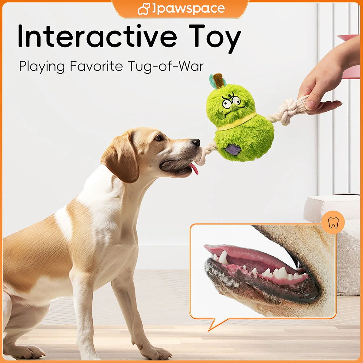 Dog Squeaky Toys, Stuffed Plush Dogs Chew Toy for Small Medium Large Breed Chewers, Sound Paper Dog Squeaky Toy