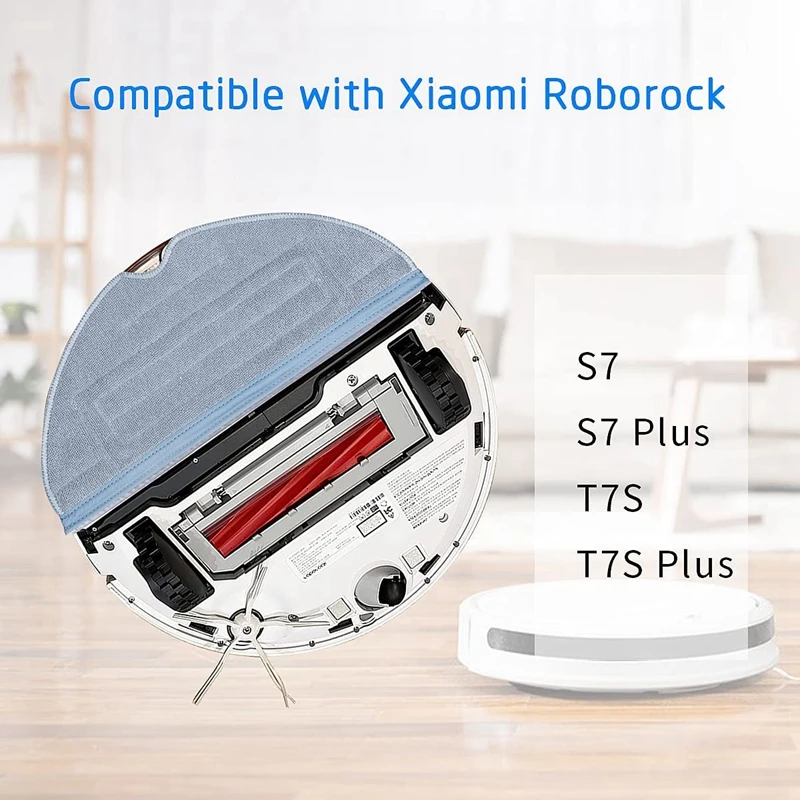 5 Pcs Mop Pads For Xiaomi Roborock S 7 S7 Max T7S T7S Plus Robot Vacuum Replacement Accessories