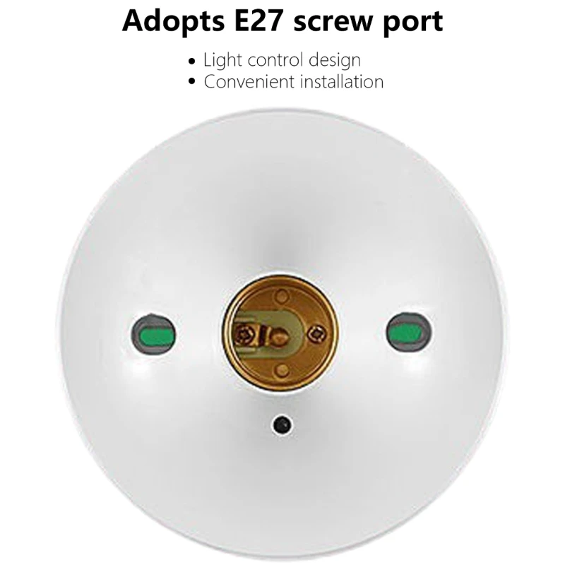 Ceiling Lamp Holder E27 for Sound Light Control Corridors Stair Multiple Use 87HC