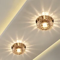 LED Crystal Lamp Embedded Ceiling Light for Home Living Room Corridor Decorative Ceiling Lamp Porch Balcony Indoor Lighting 2