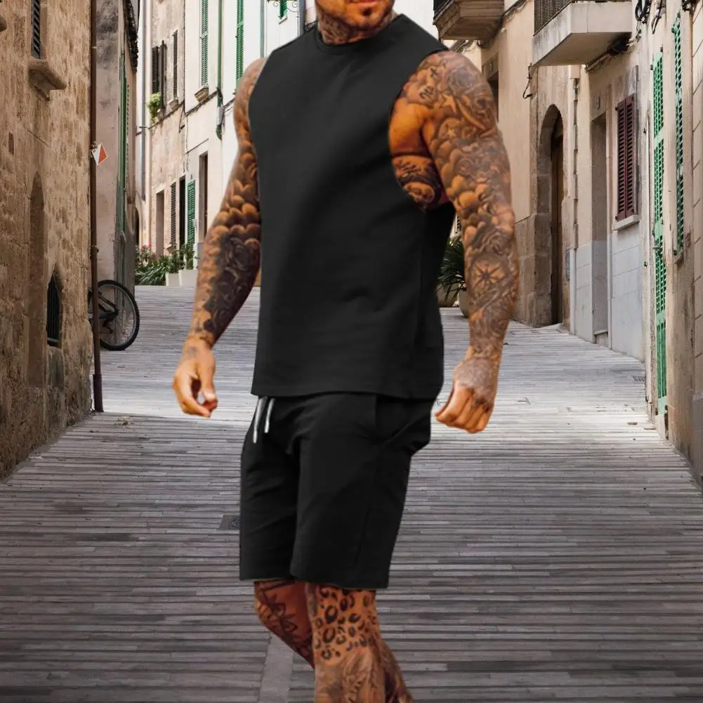 Мужская спортивная одежда, летняя майка для фитнеса, мужская рубашка без рукавов для бега, бодибилдинга, дышащая повседневная жилетка с круглым вырезом