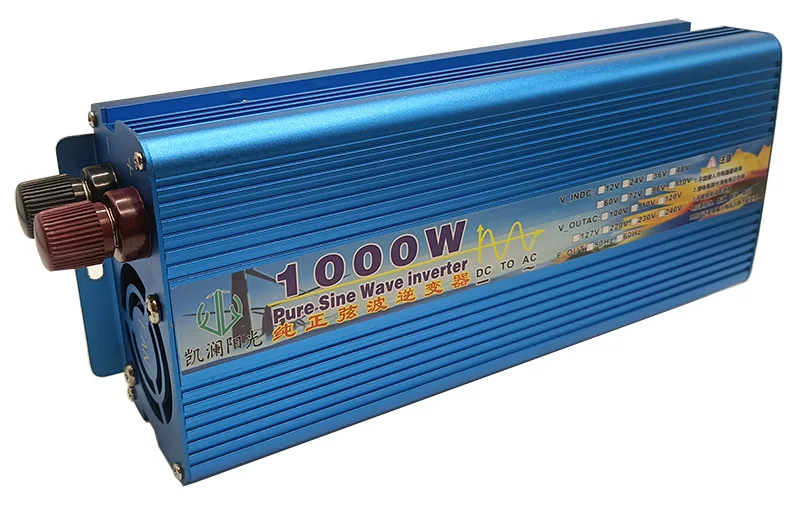 Digital Display 1000W DC 12V 24V 36V 48V TO AC 100V 60HZ Peak Power 2000W Pure sine wave Inverter