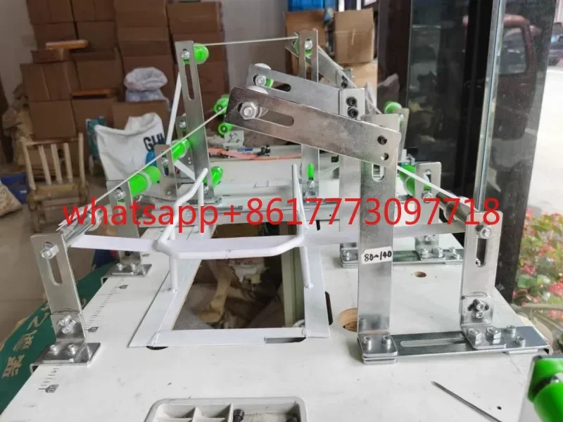 Flat car waistband elastic support frame double needle car elastic belt spandex frame edge bending and locking machine