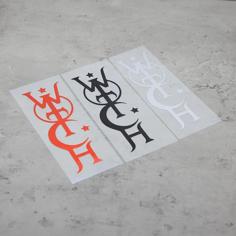 1PC Colorful Unique Font Car Decals, Different Color - Coded Designs, Perfect for Car Enthusiasts Loving Trendy Styles