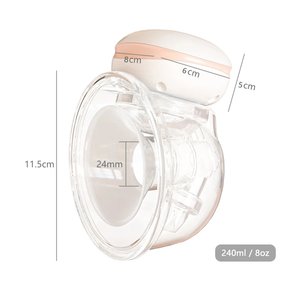 Youha Electric Breast Pump Handsfree BPA Free 3 Mode &9 Levels LowNoise Powerful Suction Wireless Wearable Breast Milk Pump 2PCS