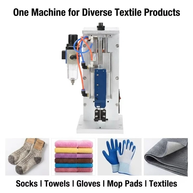 Pneumatic Tagging Machine for Apparel Accessories Socks and Towels Automatic Pin Fastener for Small Business Logistics
