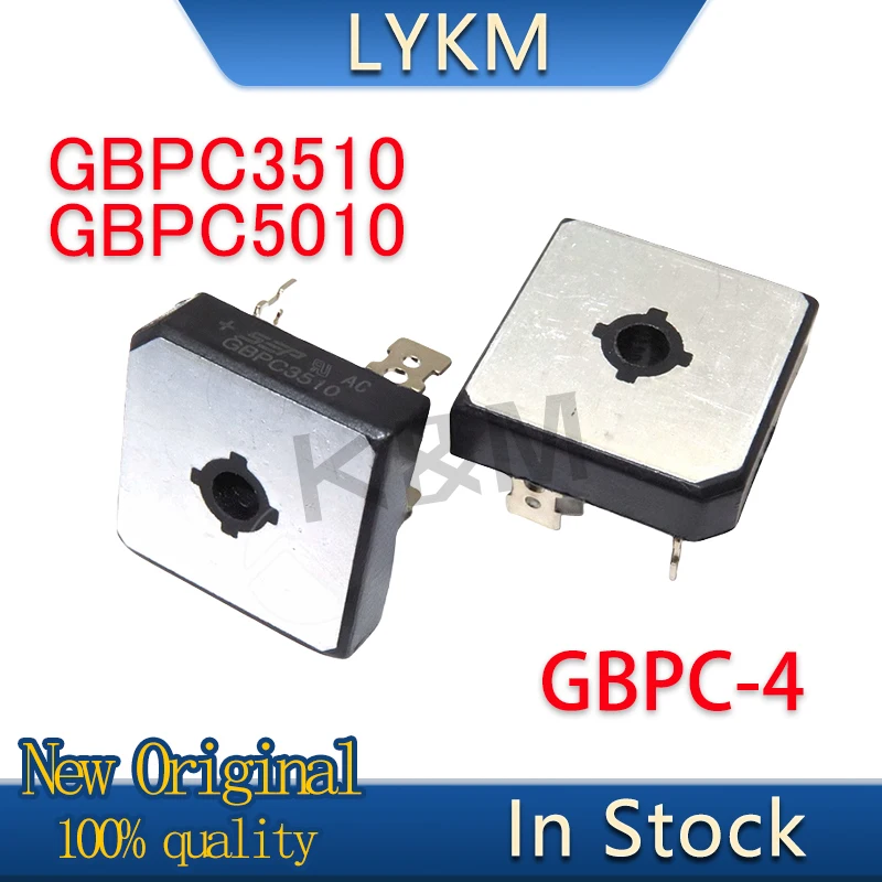 2-5/PCS New Original Bridge rectifier GBPC3510 1000V35A Square bridge GBPC5010 1000V50A Rectifier bridge In Stock
