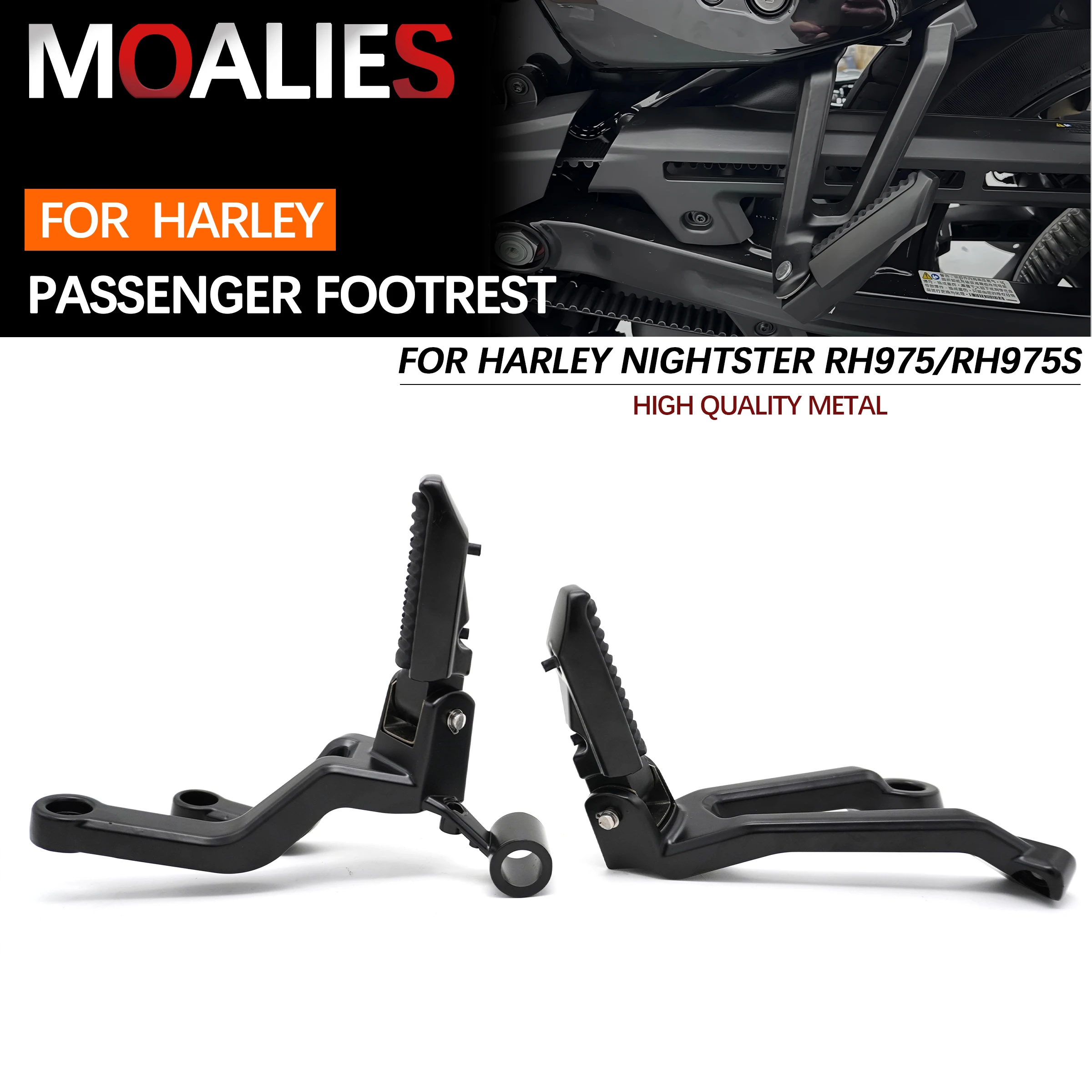 

For Harley Nightster 975 Special RH975S 2022-2024 Motorcycle Footrest Rear Foot Peg Passenger Footpeg Mount Kit Pedal Assembly