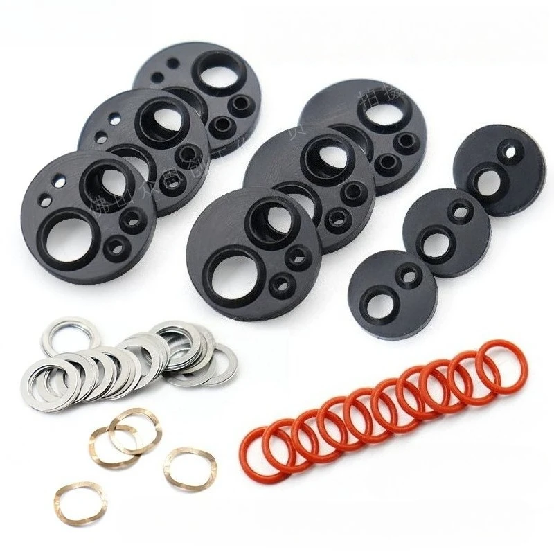 10Pcs Lab High/Low Speed Mobile Phone O-ring Sealing Tail Gasket Round 2/4/6 Hole Sealing Gasket, Elastic Gasket Wear-resistant
