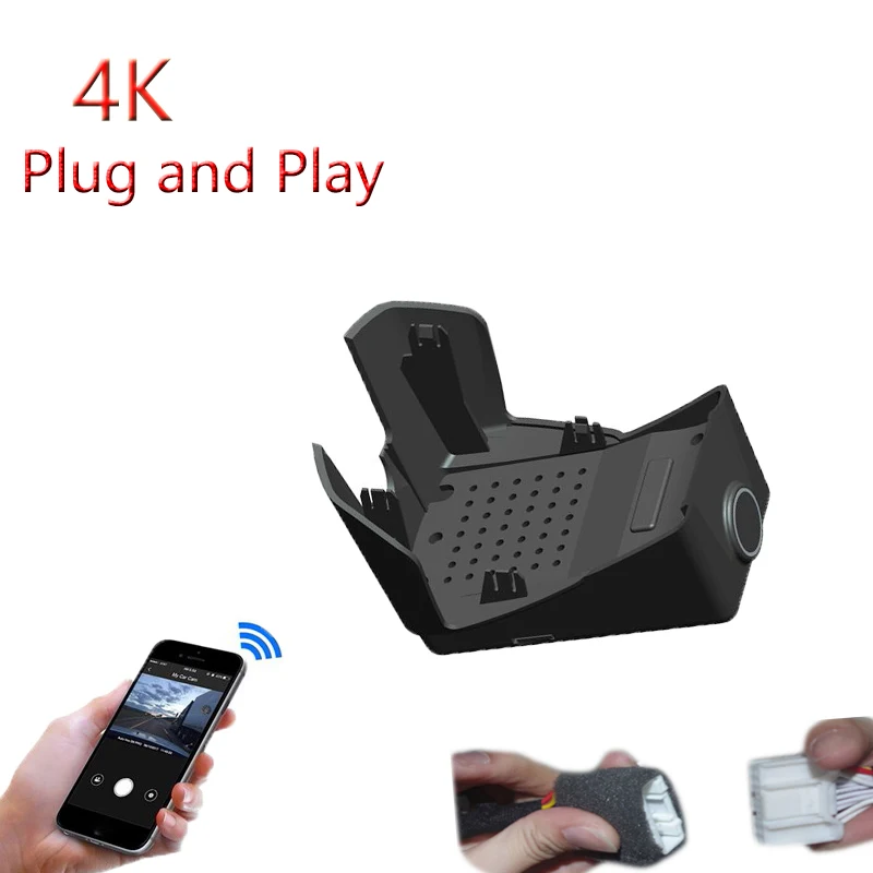 4K Plug And Play For Volvo XC90 XC 90 2021 2022 Car Wifi DVR Video Recorder Dashcam Camera FHD 2160P