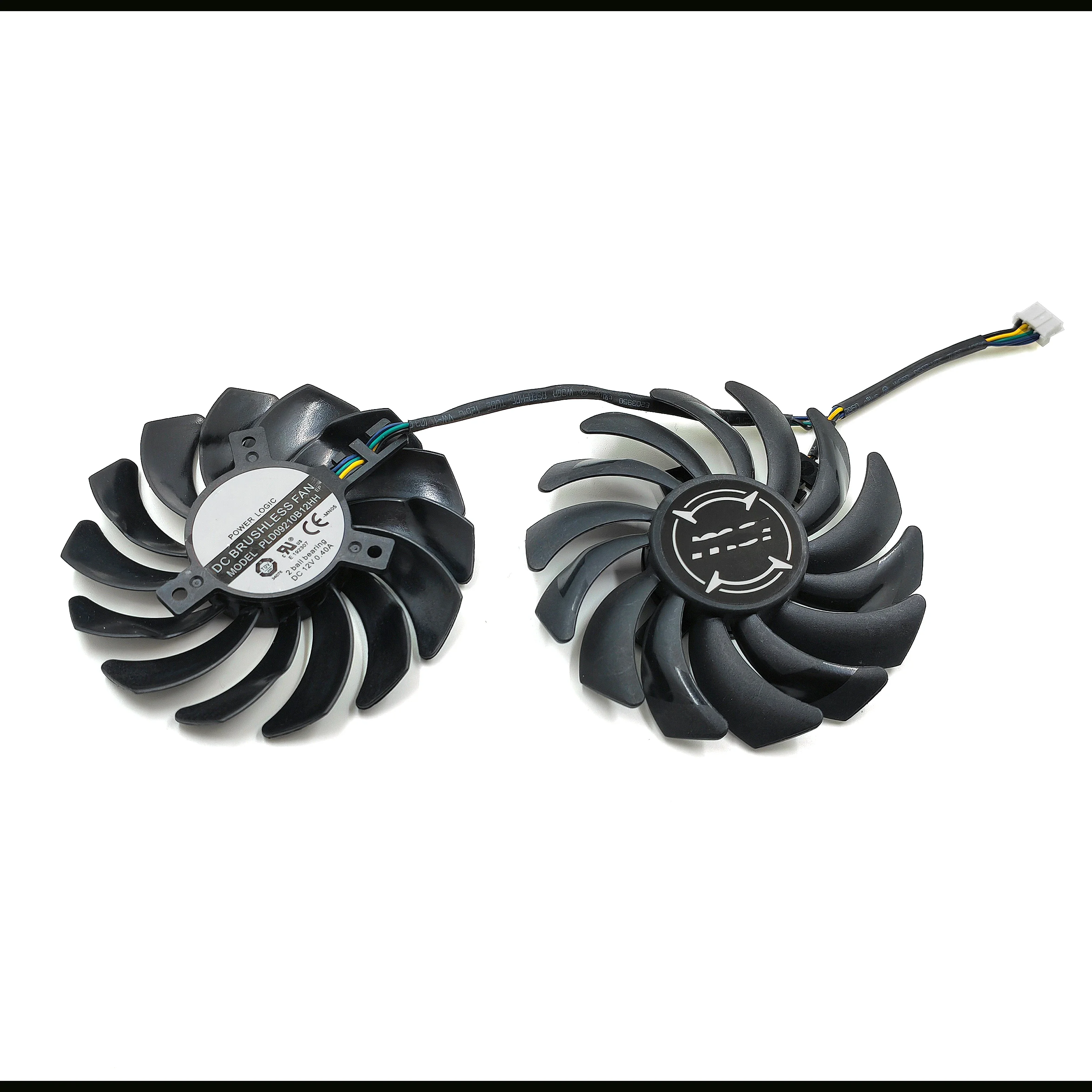 Ventilador de mineração para MSI, RX 470, 480, 570, 580 ARMOR, placa de vídeo ventiladores de refrigeração, PLD09210B12HH, 4Pin, RX580, P106-100, 2pcs por lote