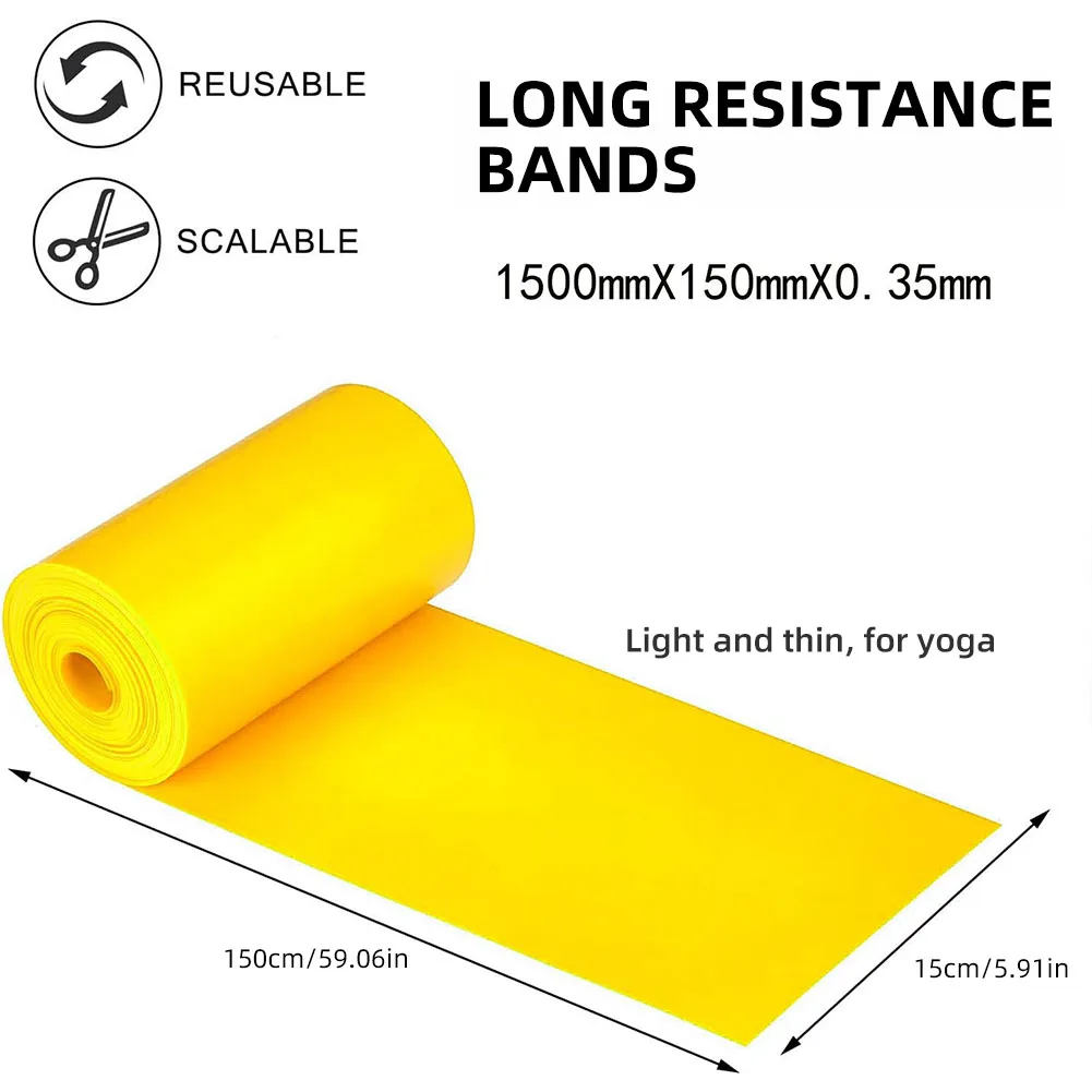 Bandas de resistencia para hacer ejercicio, terapia física, entrenamiento físico al aire libre, Pilates, gimnasio en casa, banda elástica