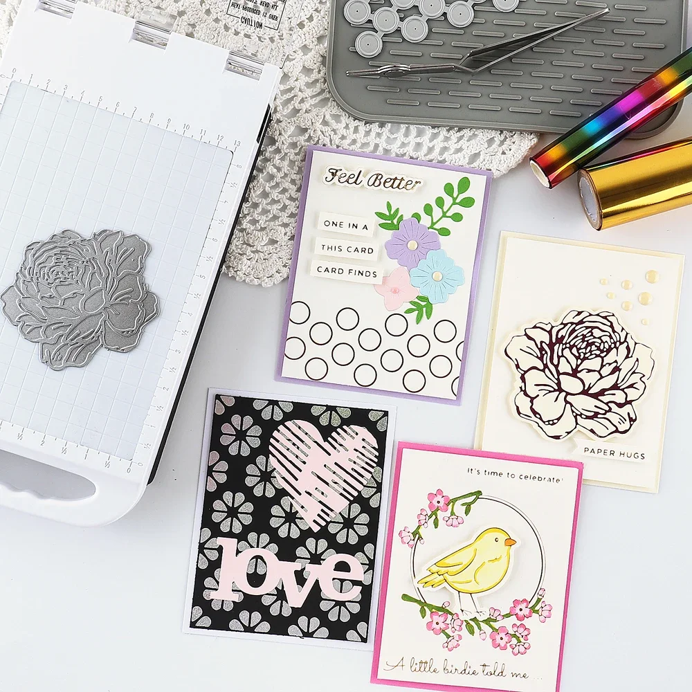 US/EU/UK Plugs Hot Stamping Foil Machine Use to Craft Greeting Cards Foil Designs with the Foil Plates and Heat Activated Foils
