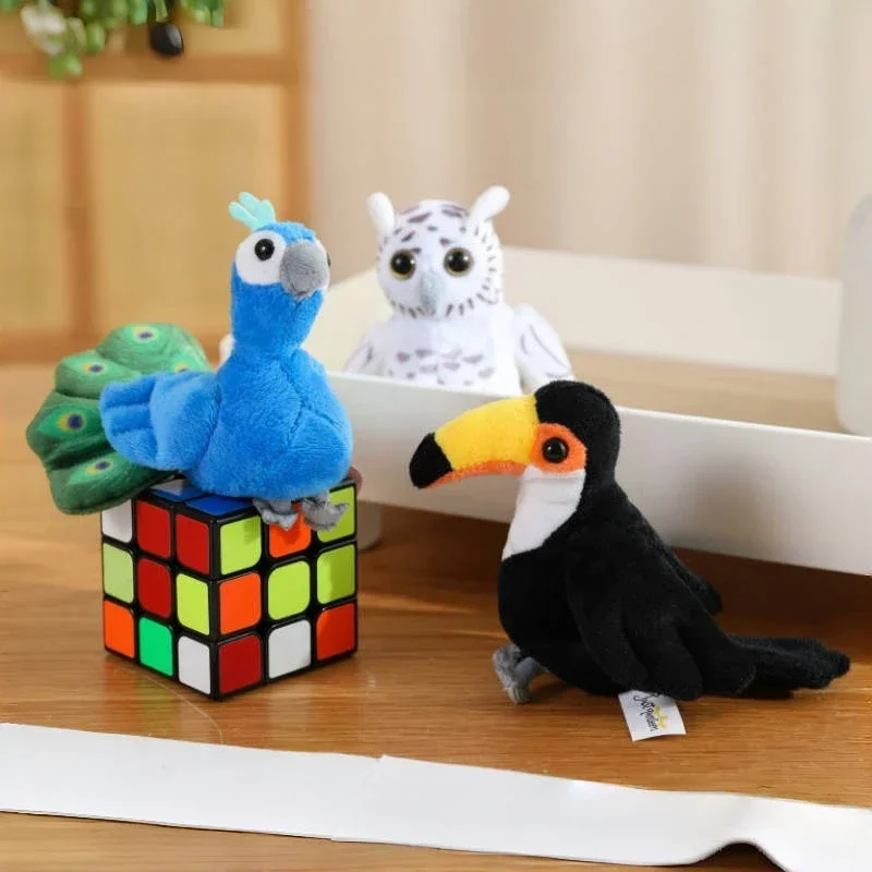 9CM Mini Fingerpuppen Lernspielzeug Für Kinder Hand Cartoon Vögel Meerestiere Plüschpuppe Handpuppen Erzählen Geschichte Geschenke – Detail 11