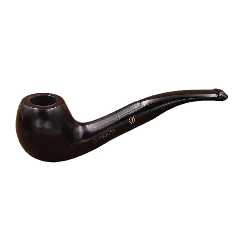 

Authentic Ebony Smooth Face Pipe for Men's Business Fashion Handmade Filter Pipe