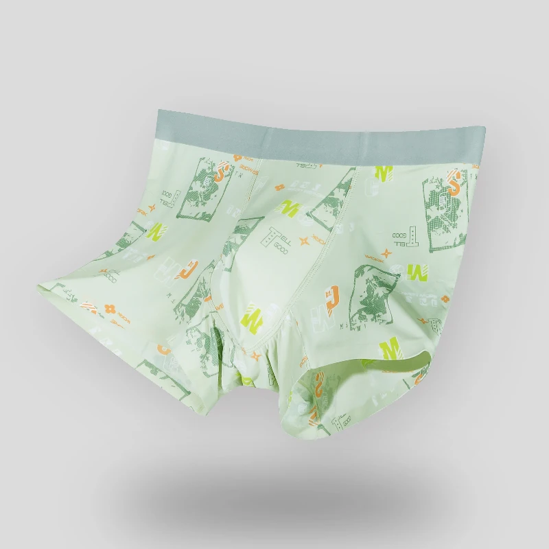 3PCS Men's Ice Silk Seamless Boxer Briefs, Antibacterial Breathable Design, Thin Summer Sports Underpants, Comfortable Male