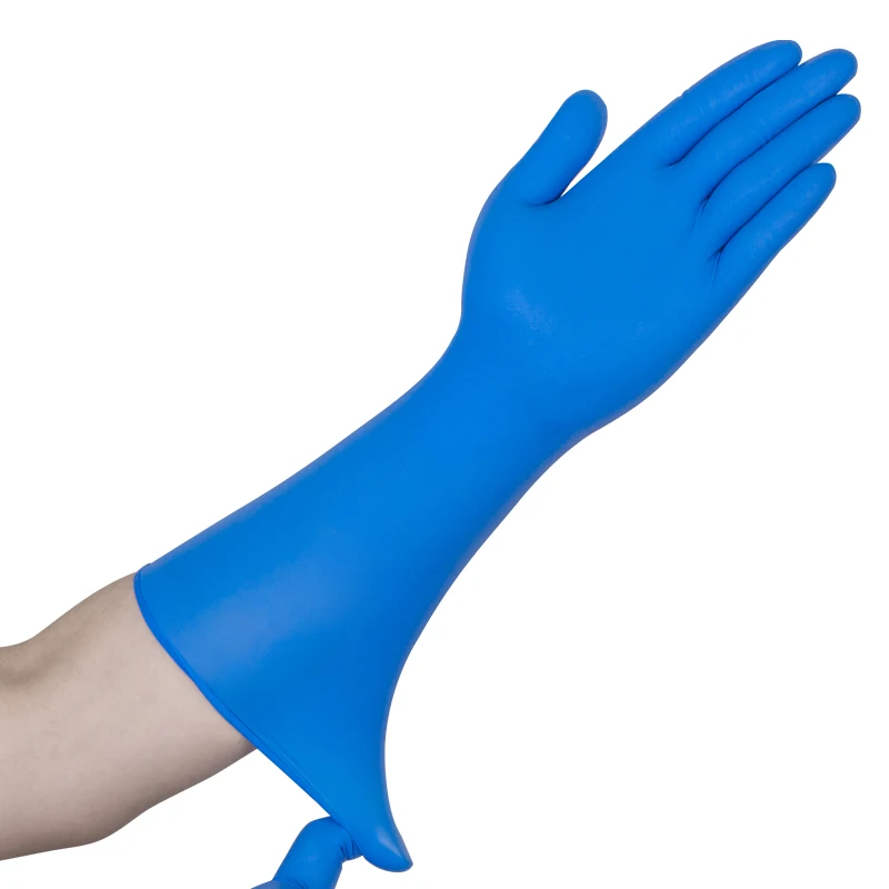 15 inch Kitchen Gloves Reusable Food Kitchen Long Rubber Household Hand Gloves Cleaning Cooking Gloves