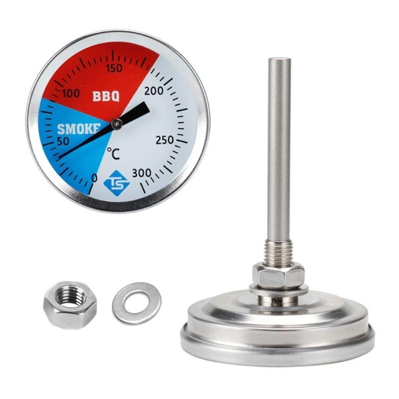 Practical Thermometer Grill Temperature Gauge 300 ℃ Scale Waterproof Large Top Sale