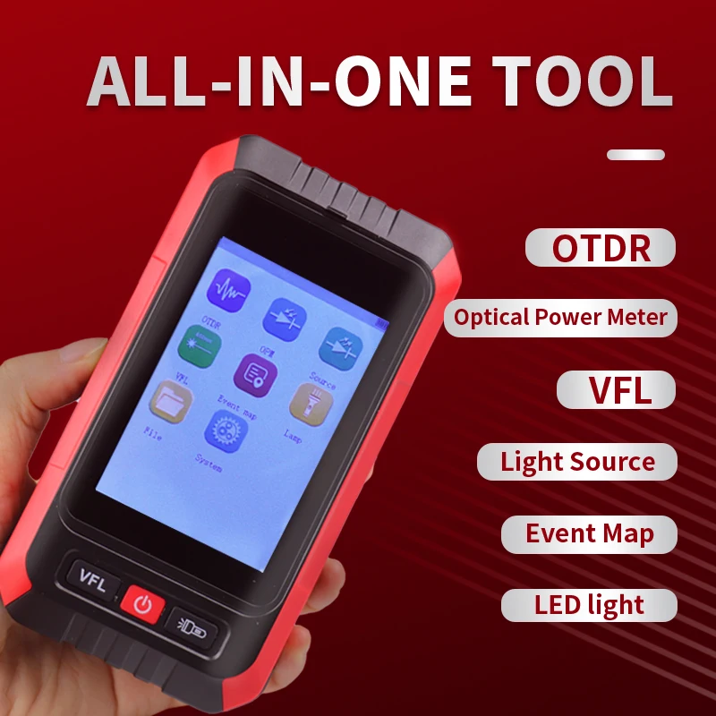 

VAE·YI Mini OTDR FA35 5-IN-1 Active Fiber 1550nm Fiber Optic Reflectometer and VFL OLS OPM EventMap 20dB 60/80Km