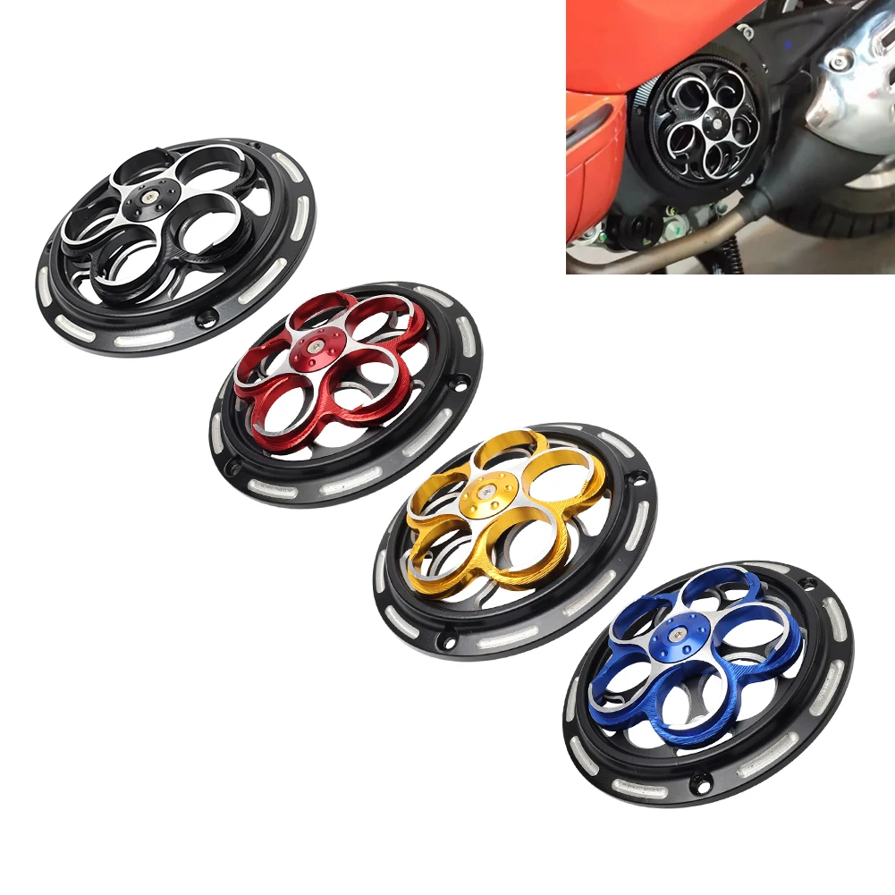 Aluminum Motorcycle Rotating Cooling Fan Cover Engine Radiator Guard For Vespa Sprint Primavera 150 2013-2023
