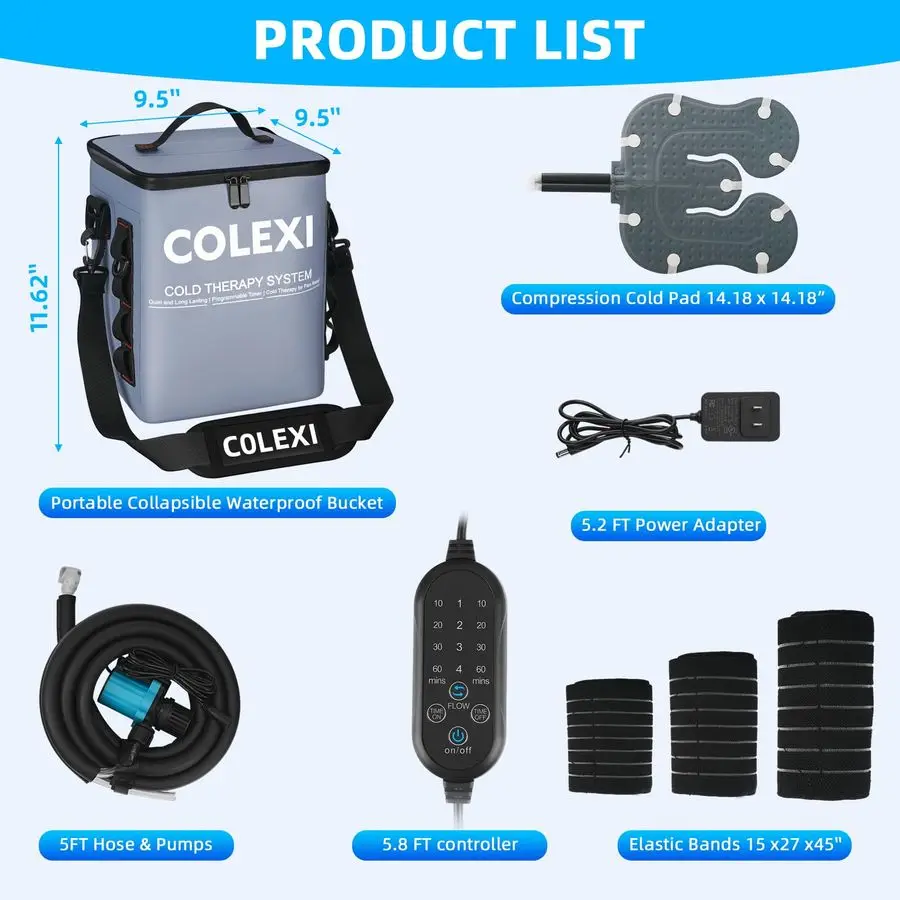治療機器 プログラム可能なタイマー付き ポータブル製氷機 膝手術後用 膝関節置換術回復システム、クライオセラピー ペイ