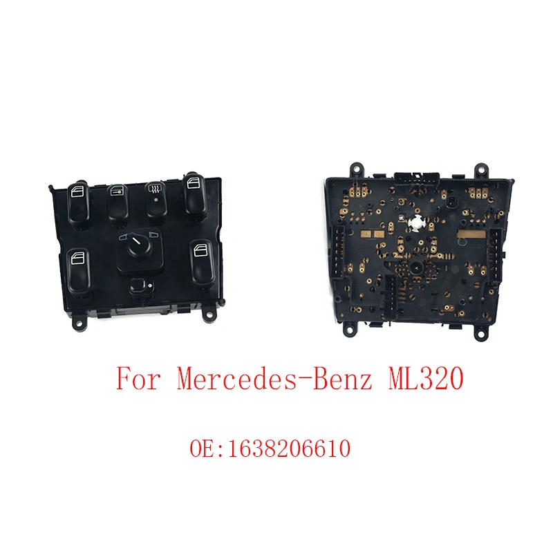 Suitable for Mercedes-Benz ML320 W163 ML400 ML500 window lift switch A1638206610 window switch assembly 1638202410 auto parts