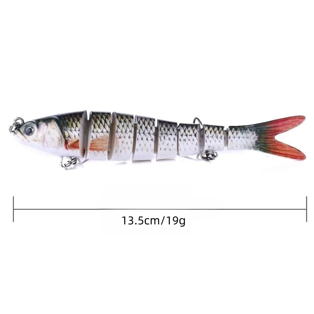 Sinking Wobblers Fishing Lures Multi Jointed Swimbait Hard Bait Fishing Tackle For Bass Isca Crankbait13.5cm 19g