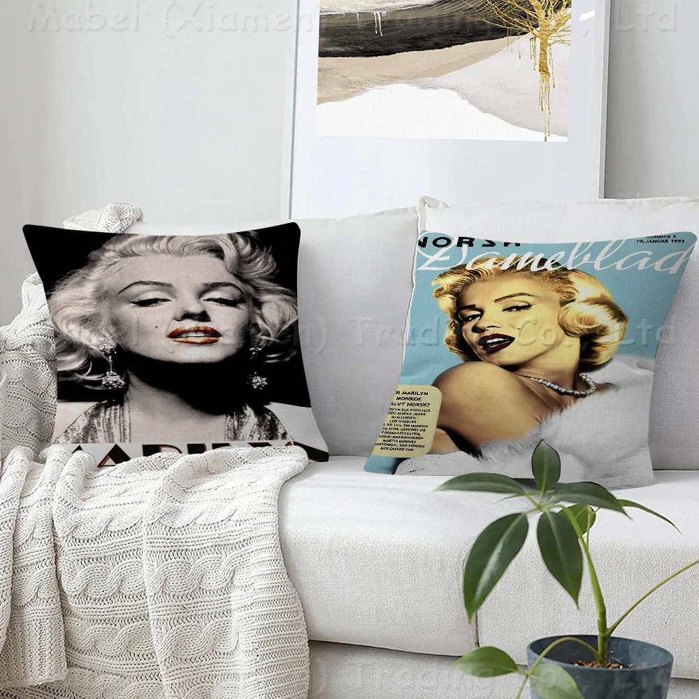 

Marilyn Monroe Pillowcase Toon Gift Cushion Cover Bedroom Home Sofa Chair Seat Decor Pillow Case