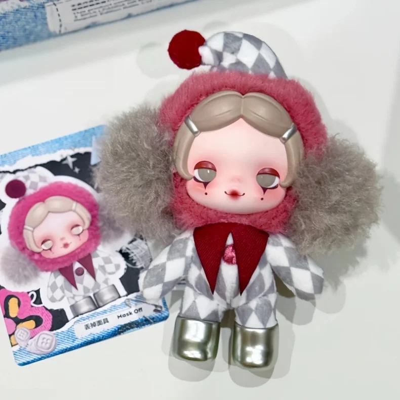 Original POP MART SKULLPANDA Off Mode Serie Blind Box Niedliche Flauschige Puppe Anhänger Schlüsselanhänger Taschenanhänger Ita Bag Sammlerstück Spielzeug Geschenk – Detail 8