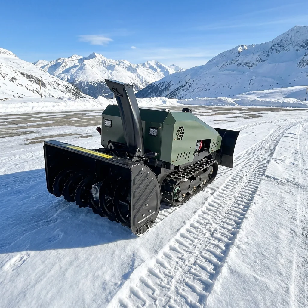 Remote Control Electric Snow Blower Robot Sweeper Battery Powered Tracked Autonomous Machine Bearing Heavy-Duty  Brand
