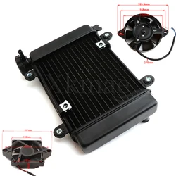 Motorcycle New Water cooling engine cooler Radiator cooling 12v fan for motorcycle 200cc 250CC moto Quad 4x4 ATV UTV parts