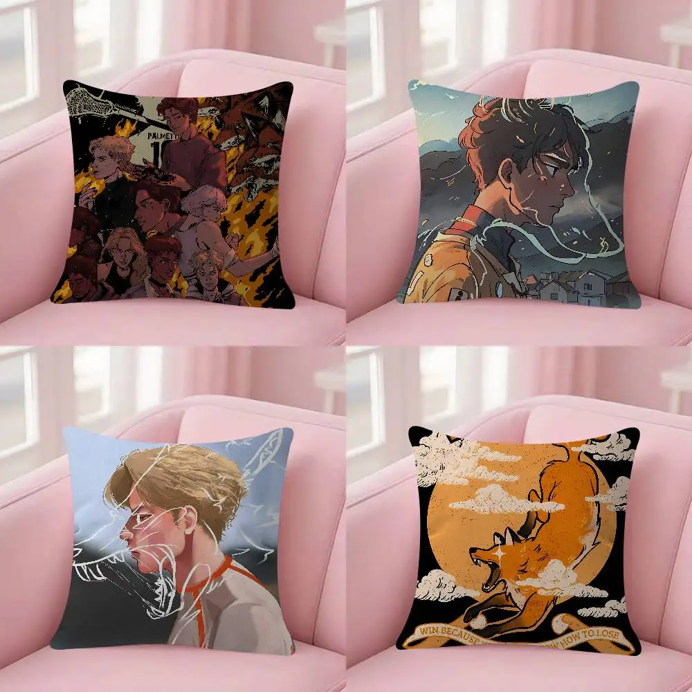 Manga T-The F-Foxhole Court Anime Pillow Case For Sofa Decor Car Office Room Printing Cushion Cover Decorations And Protector