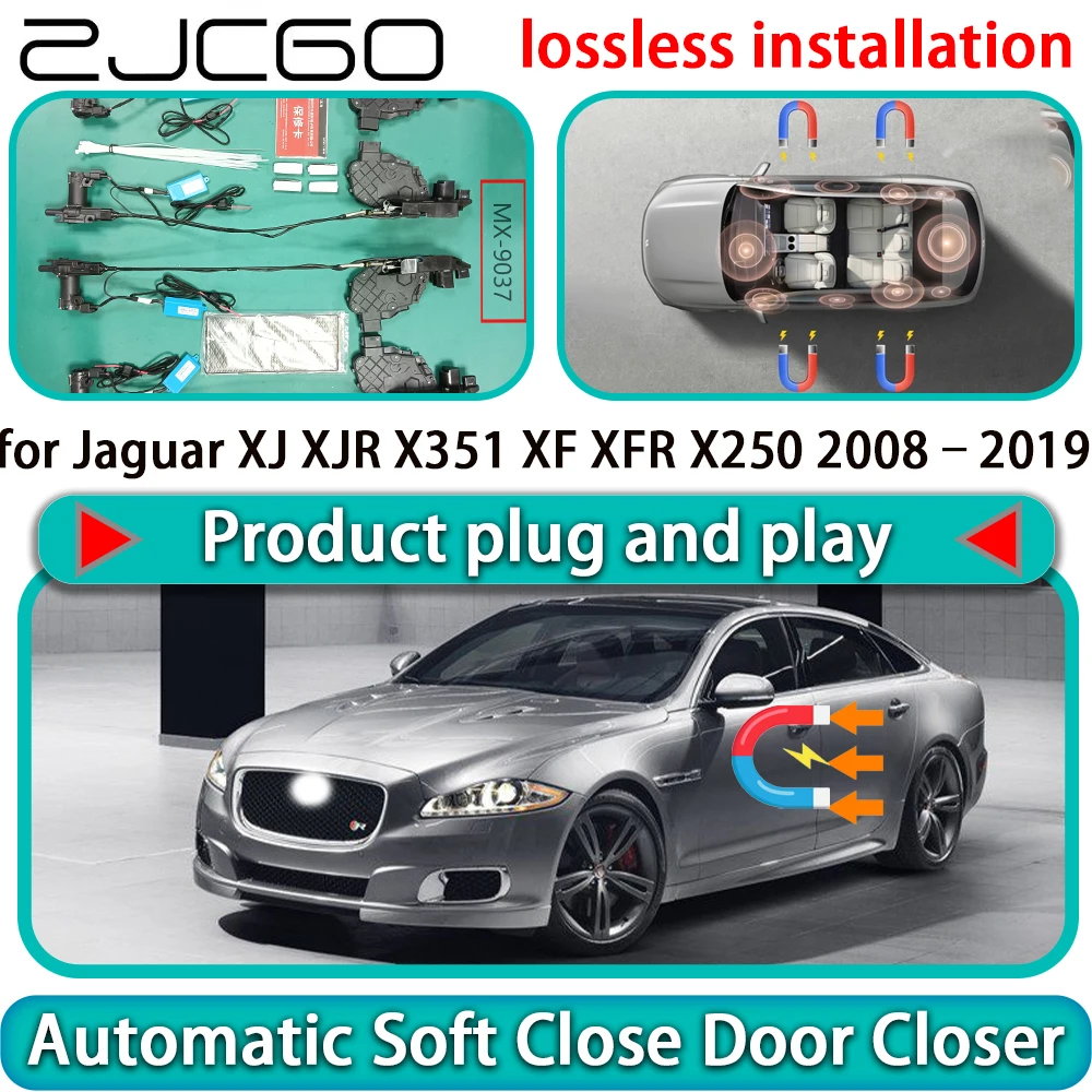 

Комплект автоматического доводчика дверей с функцией мягкого закрывания для Jaguar XJ XJR X351 XF XFR X250 2008–2019, электрический доводчик дверей с функцией помощи при плавном закрывании