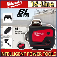 Milwaukee 16 Lines Laser Level 360° Horizontal And Vertical Cross Green Light Self-Leveling Tools 4D Self Leveling